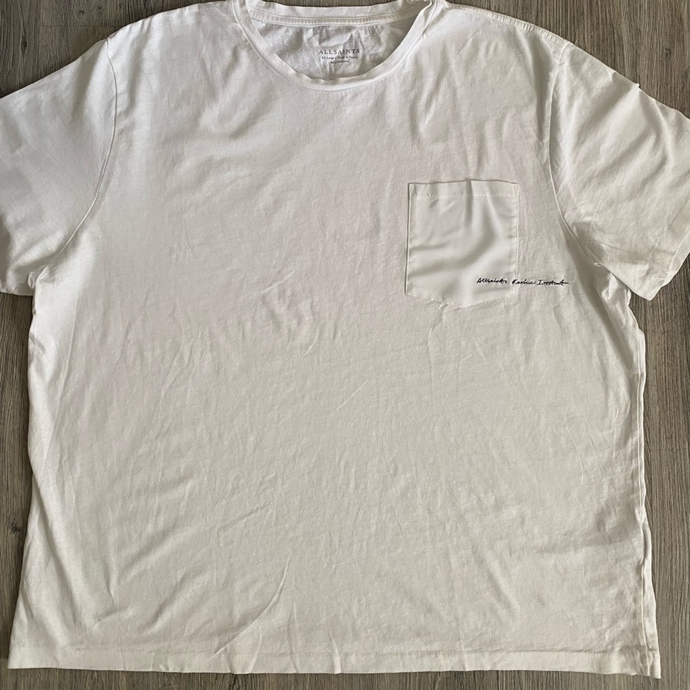 All saints white short sleeve XXL